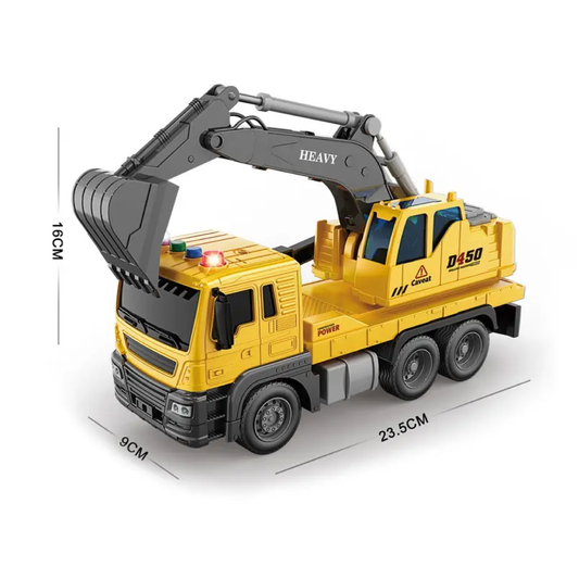 Camión Pala Con Luz y Sonido Amarillo
