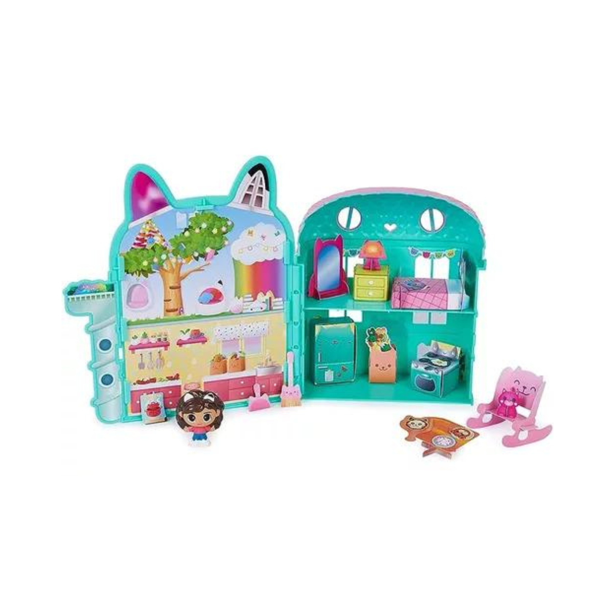 Mini Casa De Muñecas Gabby Con Accesorios