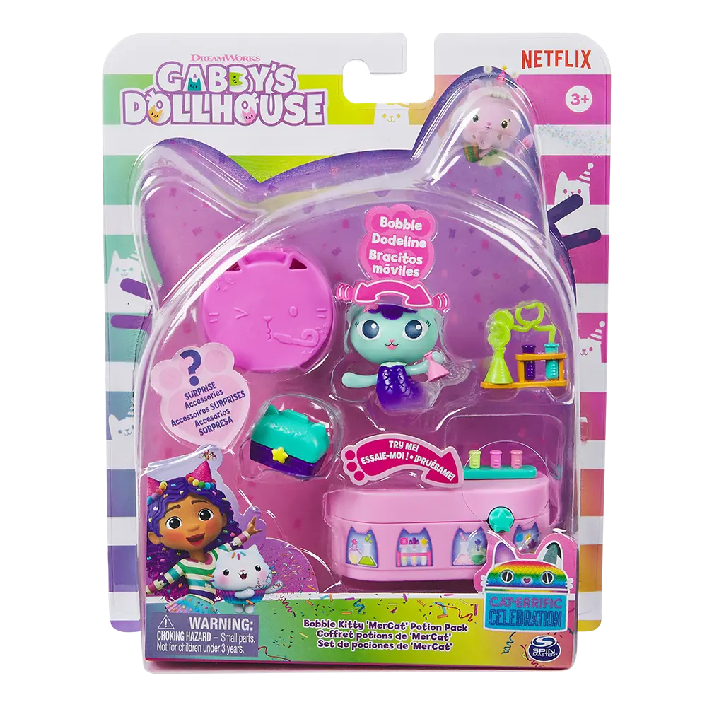 Set de juego Bobble Kitty y Mercat de La Casa de muñecas de Gabby