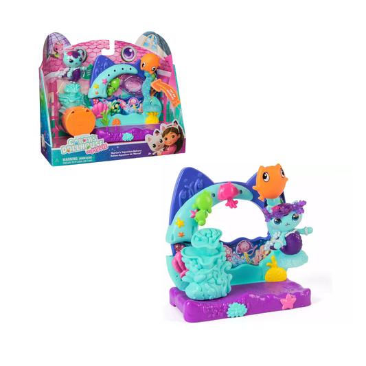 Gabby’s Dollhouse Mercatastic Aquarium Friends Pack - Set de 3 Personajes + Playset