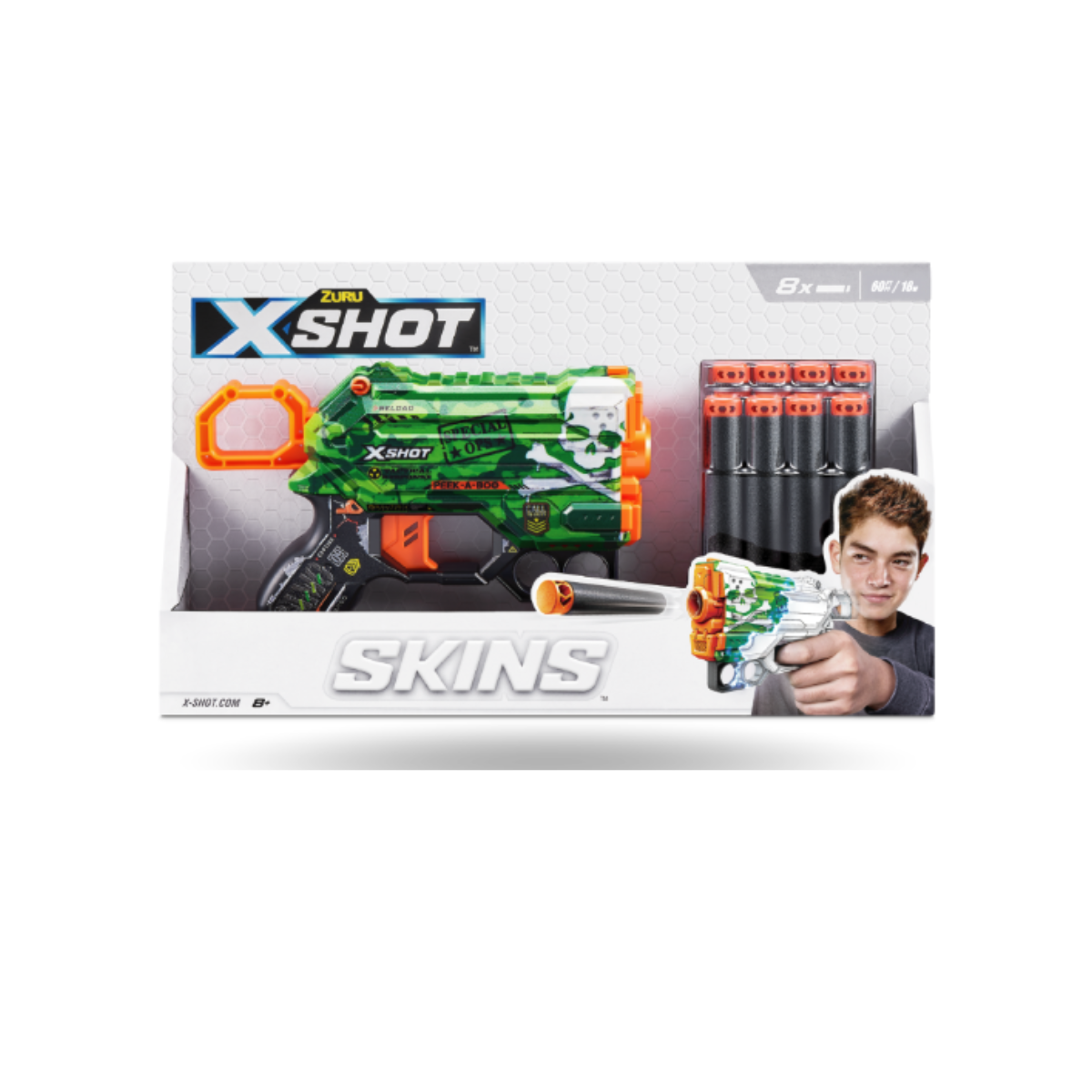 Pistola Lanza Dardos X-shot Skins Menace