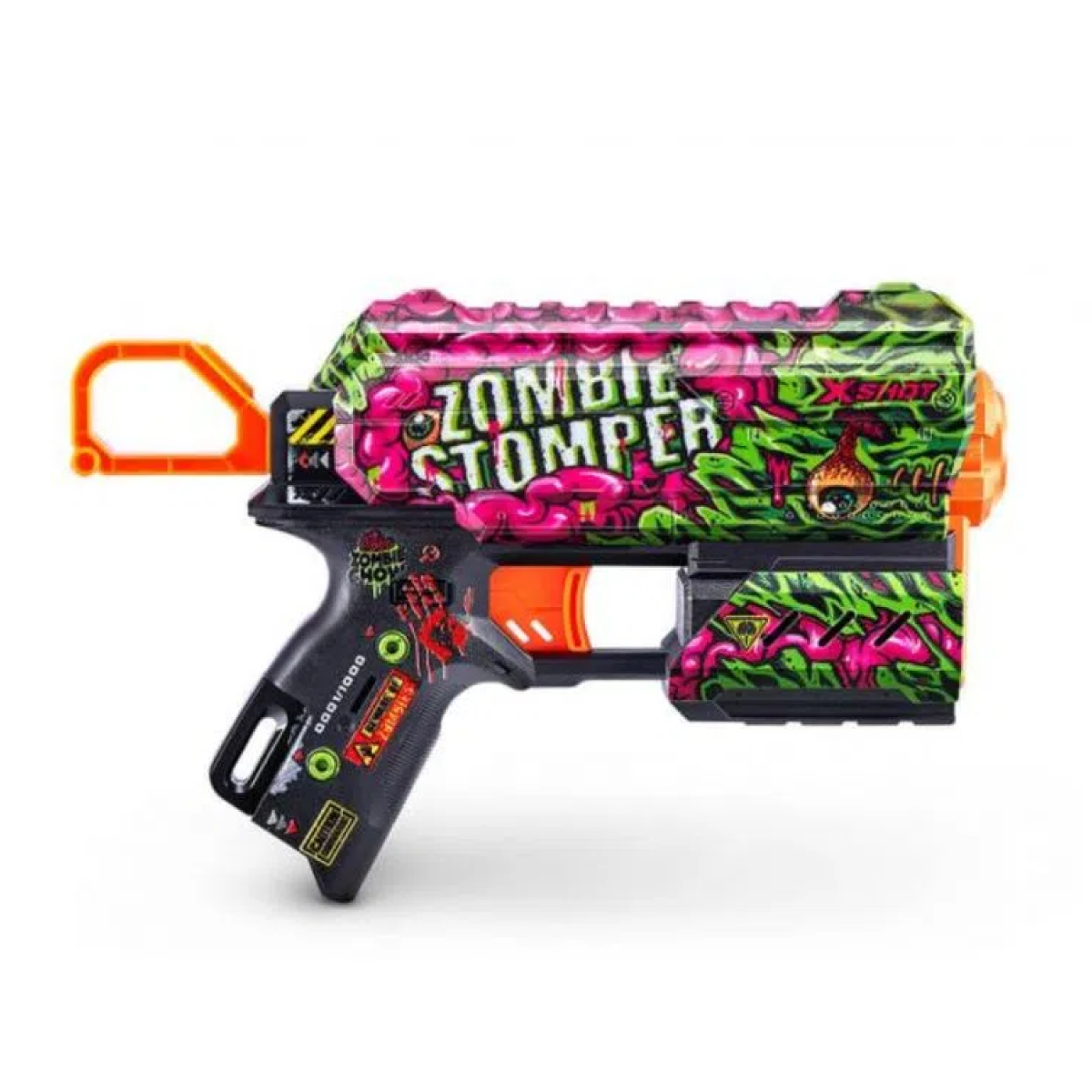 Pistola Lanzadardos X-Shot Skins Flux 8 Darts Zombie Stomper