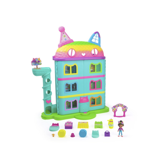 Gabby’s Dollhouse Casa de Muñecas de la Película - 6 Habitaciones, Luz y Sonido (Más de 60 cm)