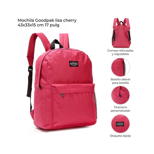 Mochila GoodPak Lisa Cherry 17” Escolar