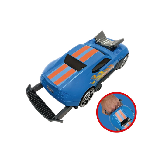 Set 2en1 Auto Guardacoches Azul Hwcc15 Hot Wheels