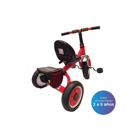 Triciclo Infantil Reforzado Rueda Maciza Canasto Bebe Niños