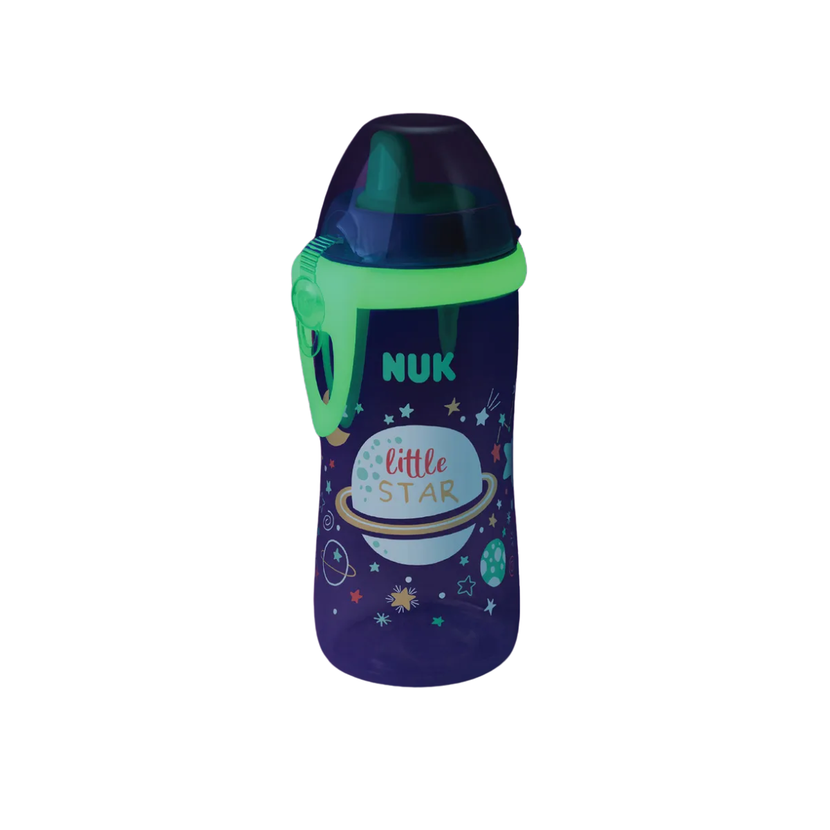 Vaso Kiddy Cup Luminoso Verde 300 Ml. Nuby