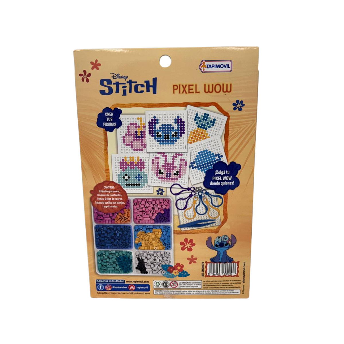 Set Stitch Pixel WOW Crea Figuras y Llaveros