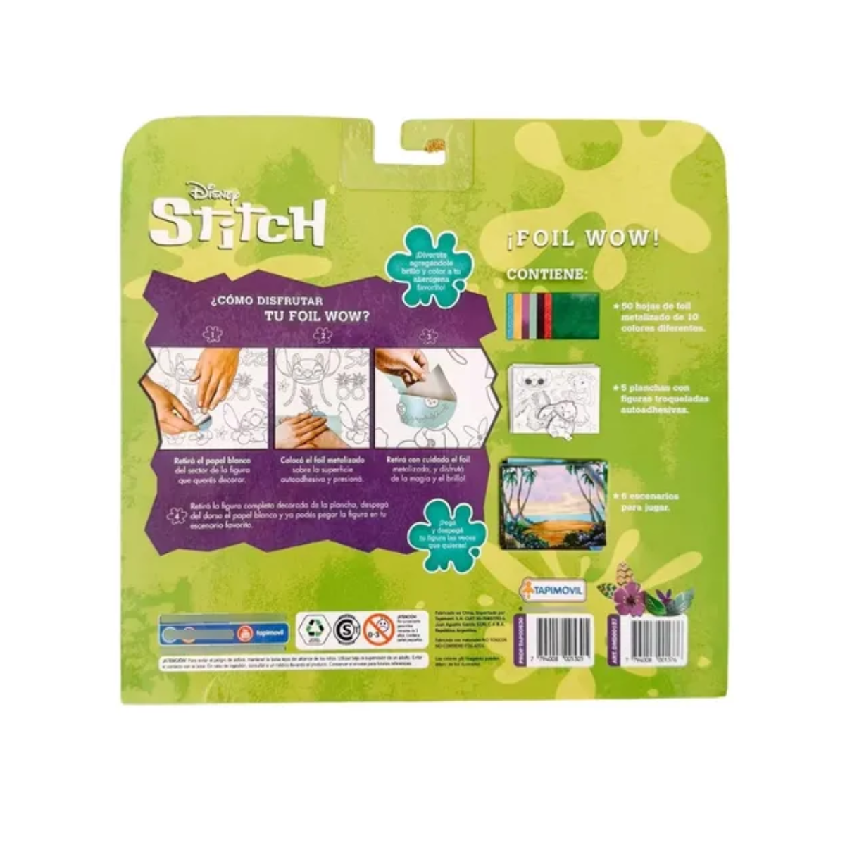 Set de Arte Foil Wow Disney Stitch Tapimovil