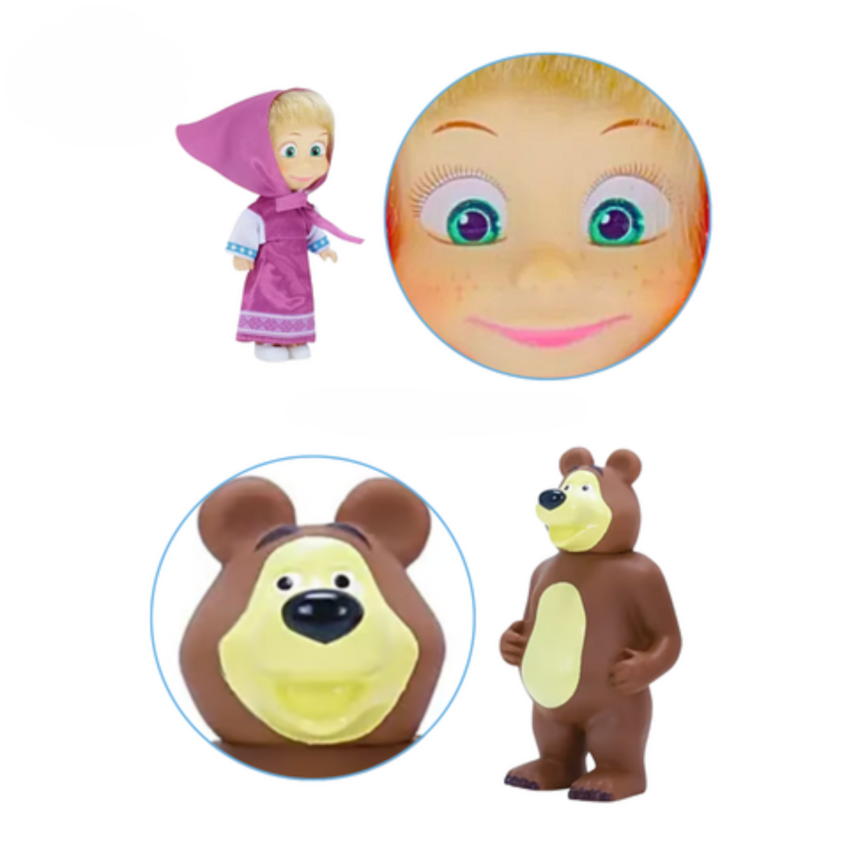 Muñeca Infantil Masha Y El Oso Set De Figura