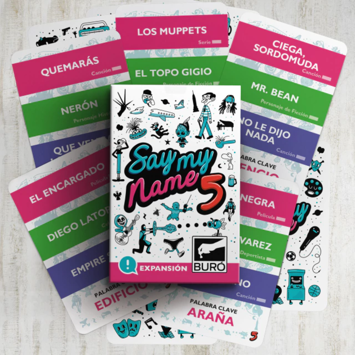 Juego De Cartas Say My Name 5 Expansión Buró