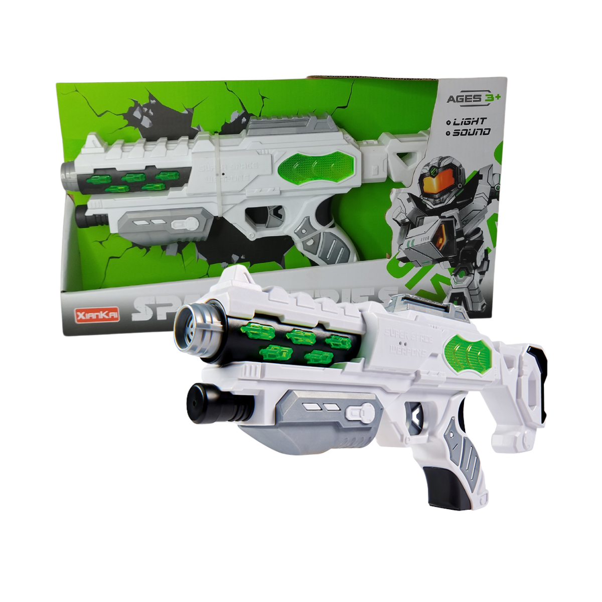 Pistola De Juguete Con Luz Y Sonido Space Gun R