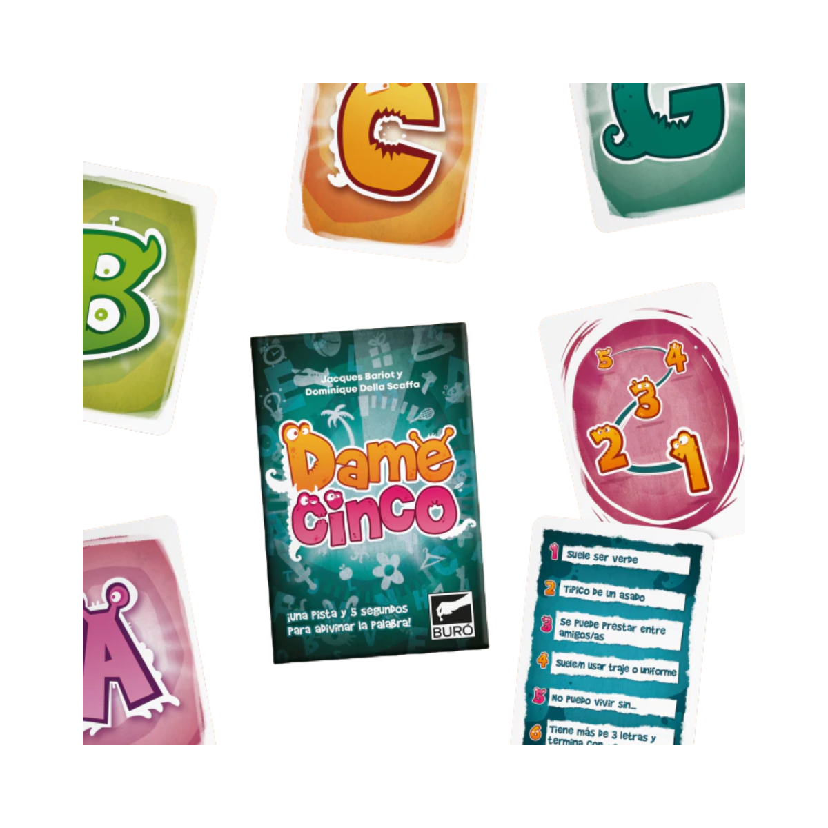 Juego De Cartas Dame Cinco Buró