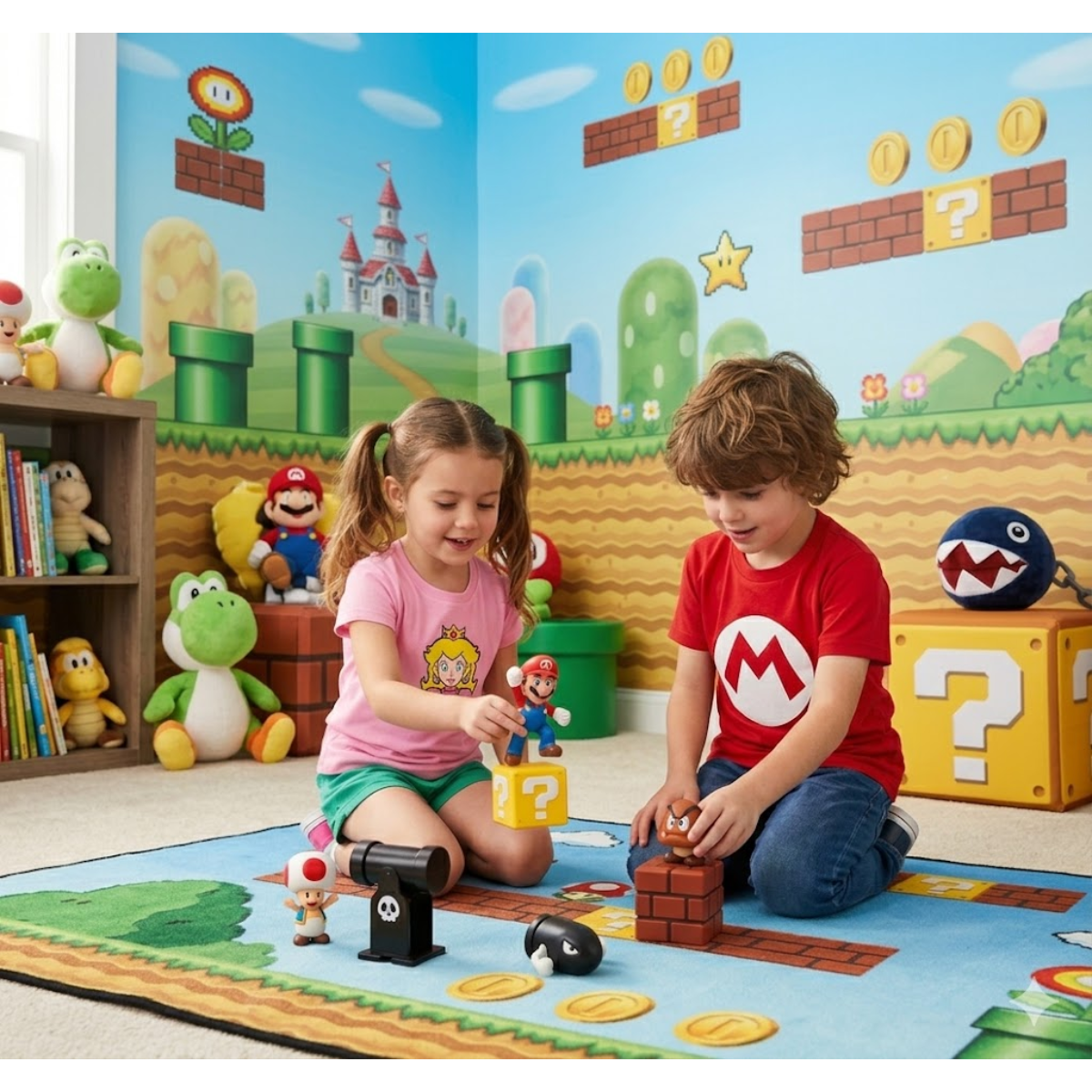 Playset Diorama Super Mario Acorn Plains 25 cm