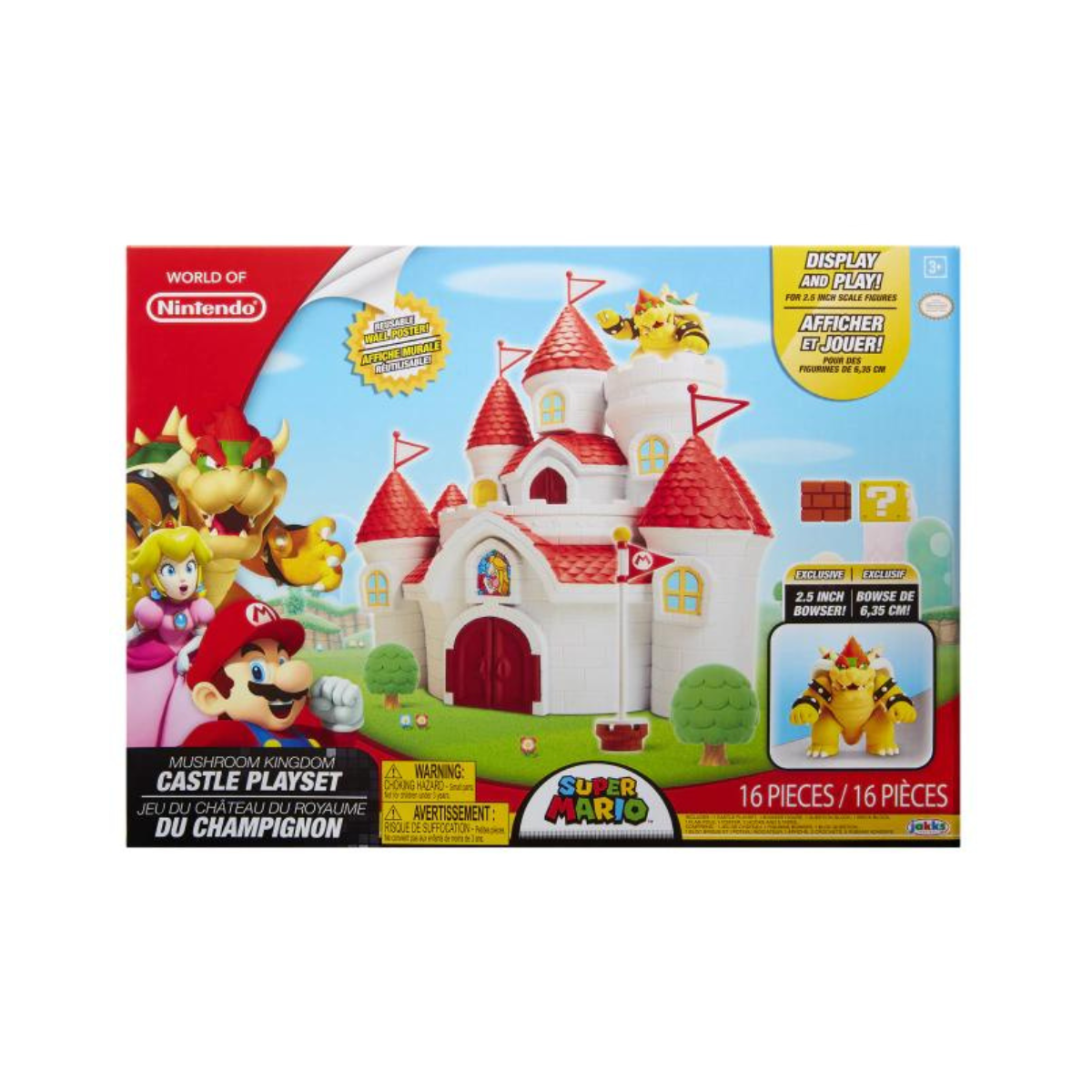 Playset Super Mario Bros Castillo Del Reino Champignon