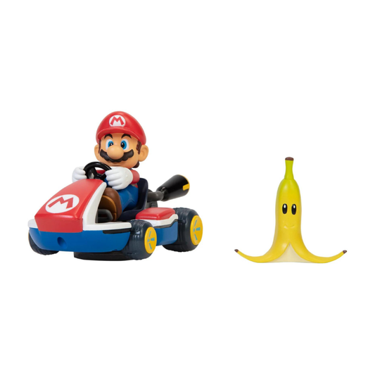 Figura Super Mario Kart 360º Mega giros Con Banana