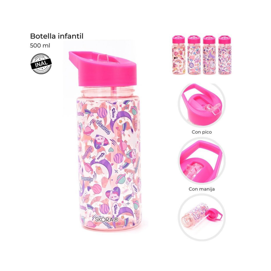 Botella Infantil Skora Think Happy 500 ml con Pico