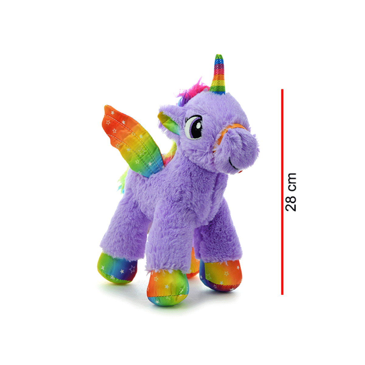 Peluche Unicornio Con Alas 28cm Phi Phi toys