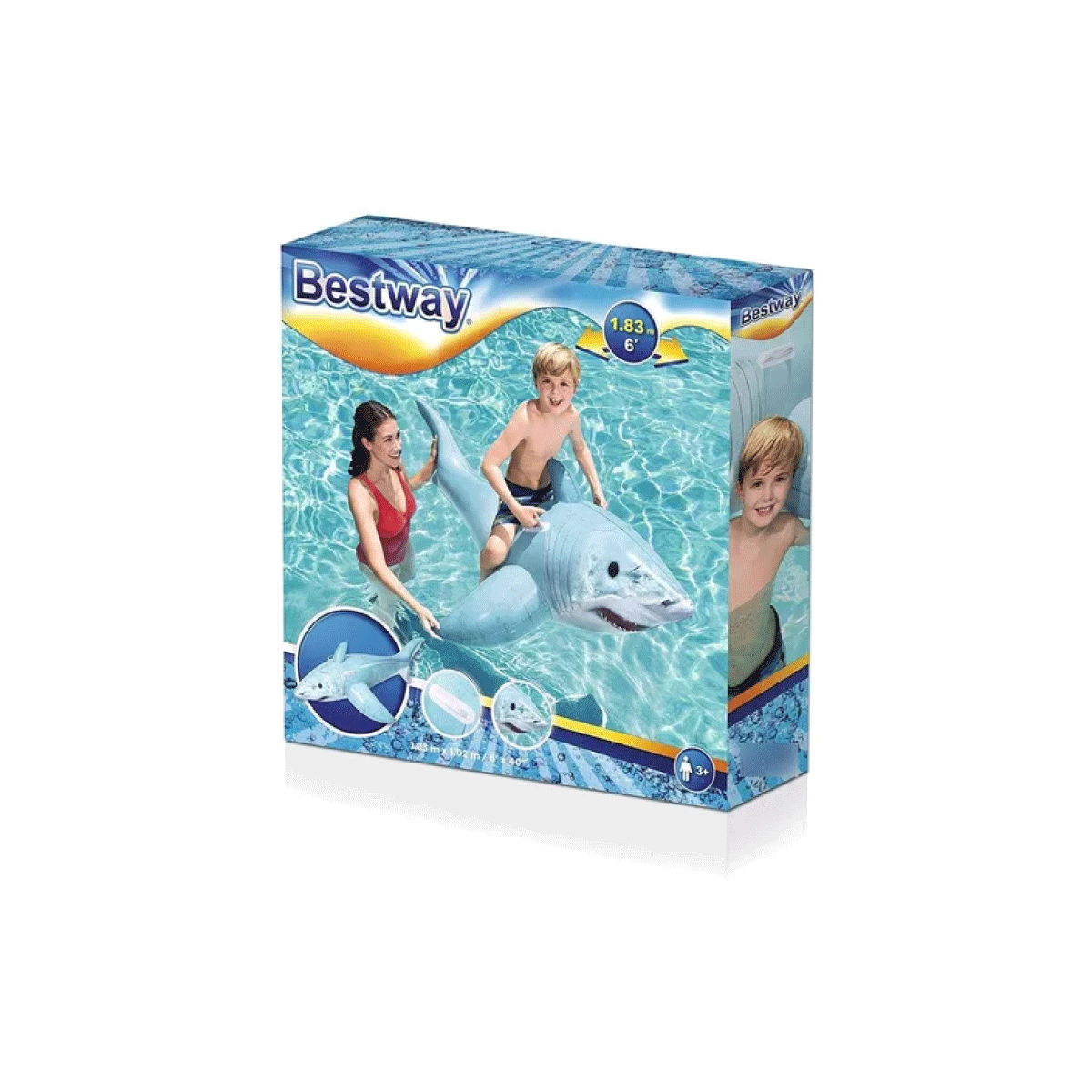 Inflable Bestway Gran Tiburon Blanco