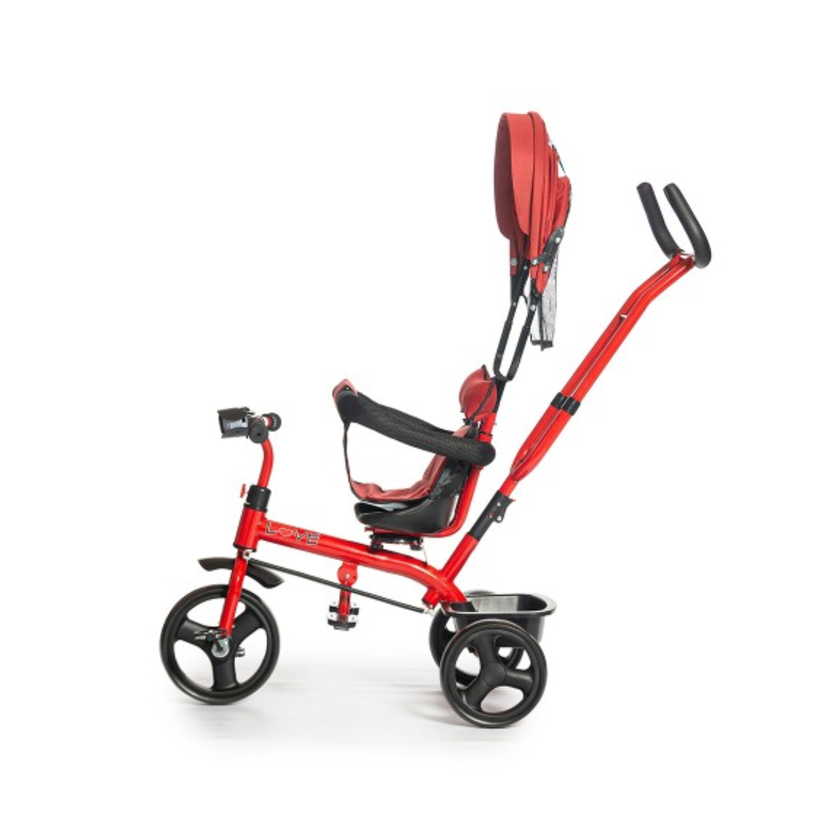 Triciclo Giro 360° Rojo Con Música Y Luz Love Baby First