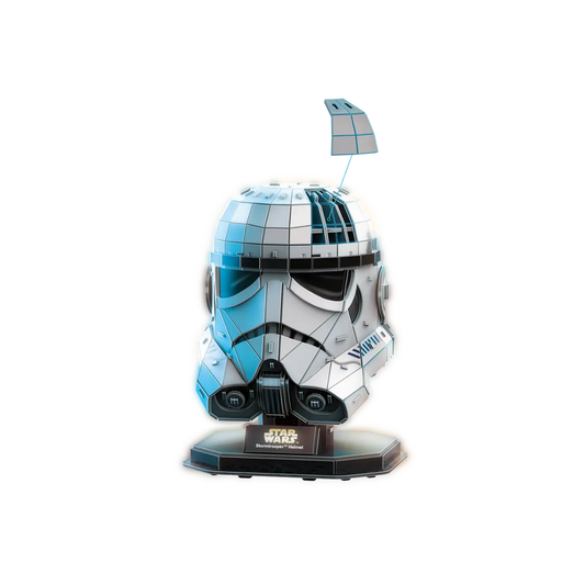 Rompecabezas 4D Disney Star Wars Stormtrooper Helmet con Base de Exhibición