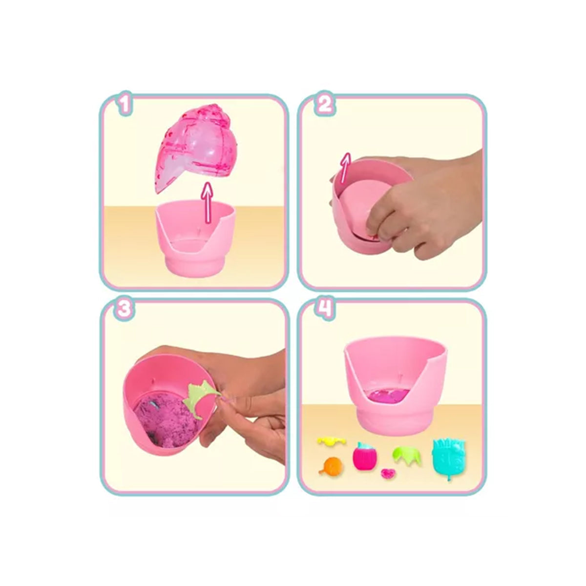 Muñeca Cry Babies Playset 13cm Tropical Shiny Shells Shelly