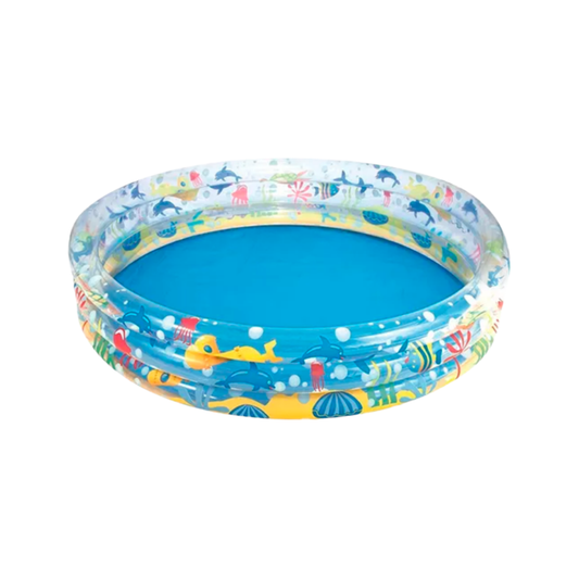 Pileta Inflable 3 Aros Mundo Marino 183x33 cm (480 L)