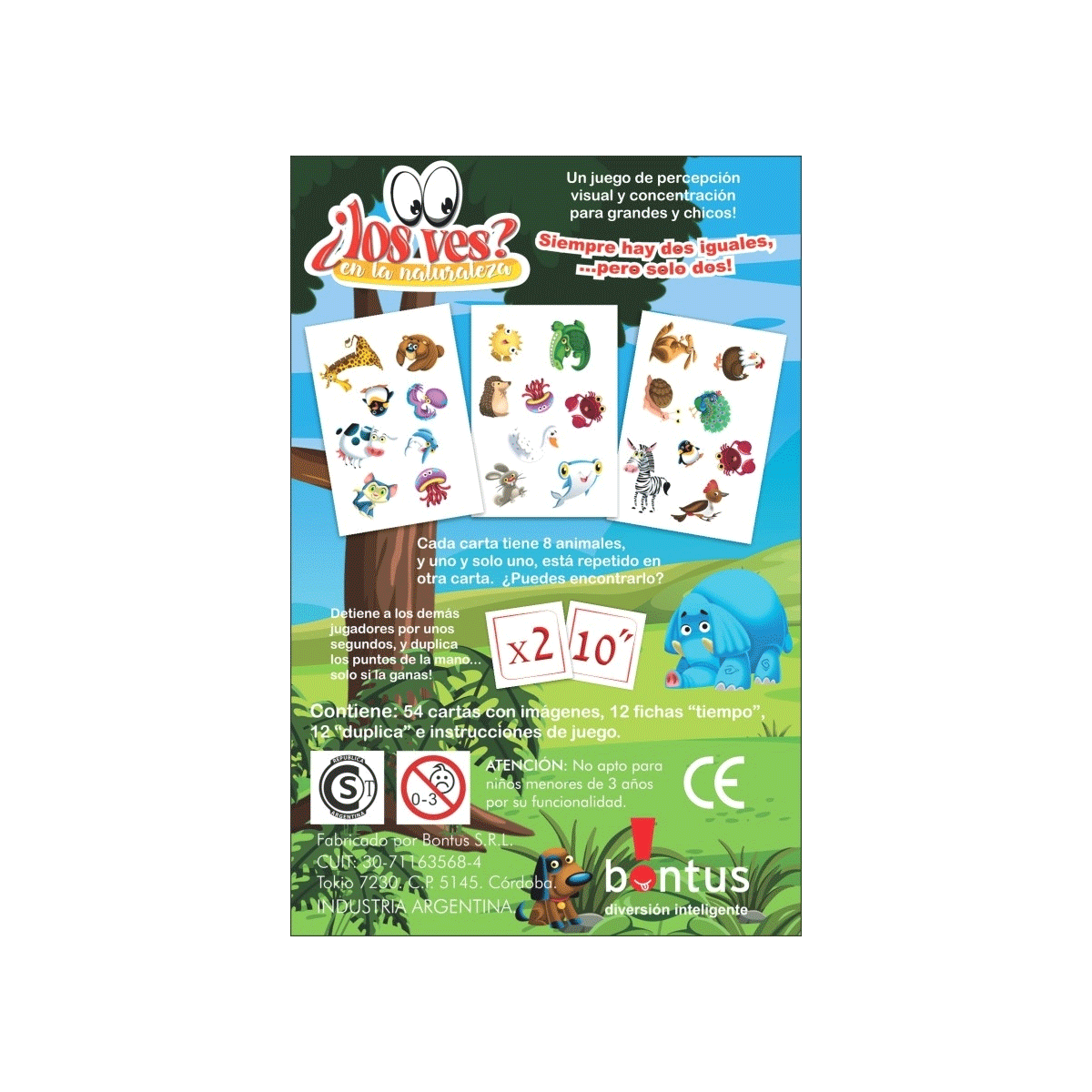 Juego de Cartas Los ves? En la naturaleza