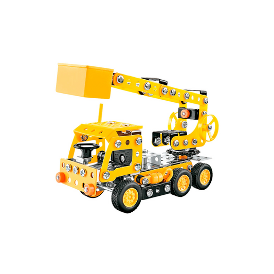 Vehículo Grúa Elevadora Para Armar 173 Piezas Isakito