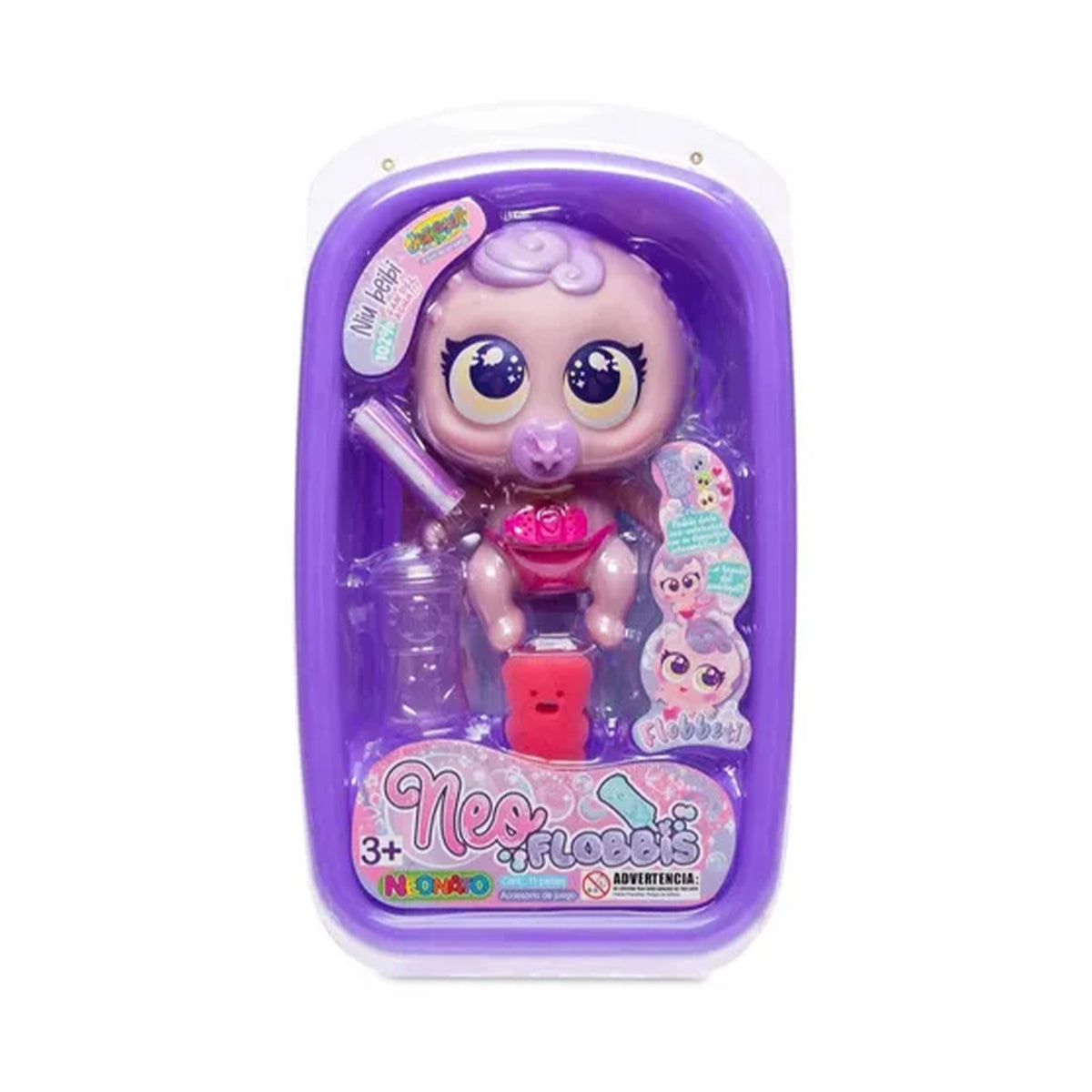 Muñeco Neo Flobbis Flobbeti Rosa Distroller