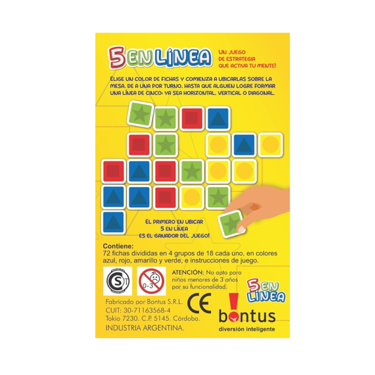 Juego De Mesa 5 En Línea Bontus