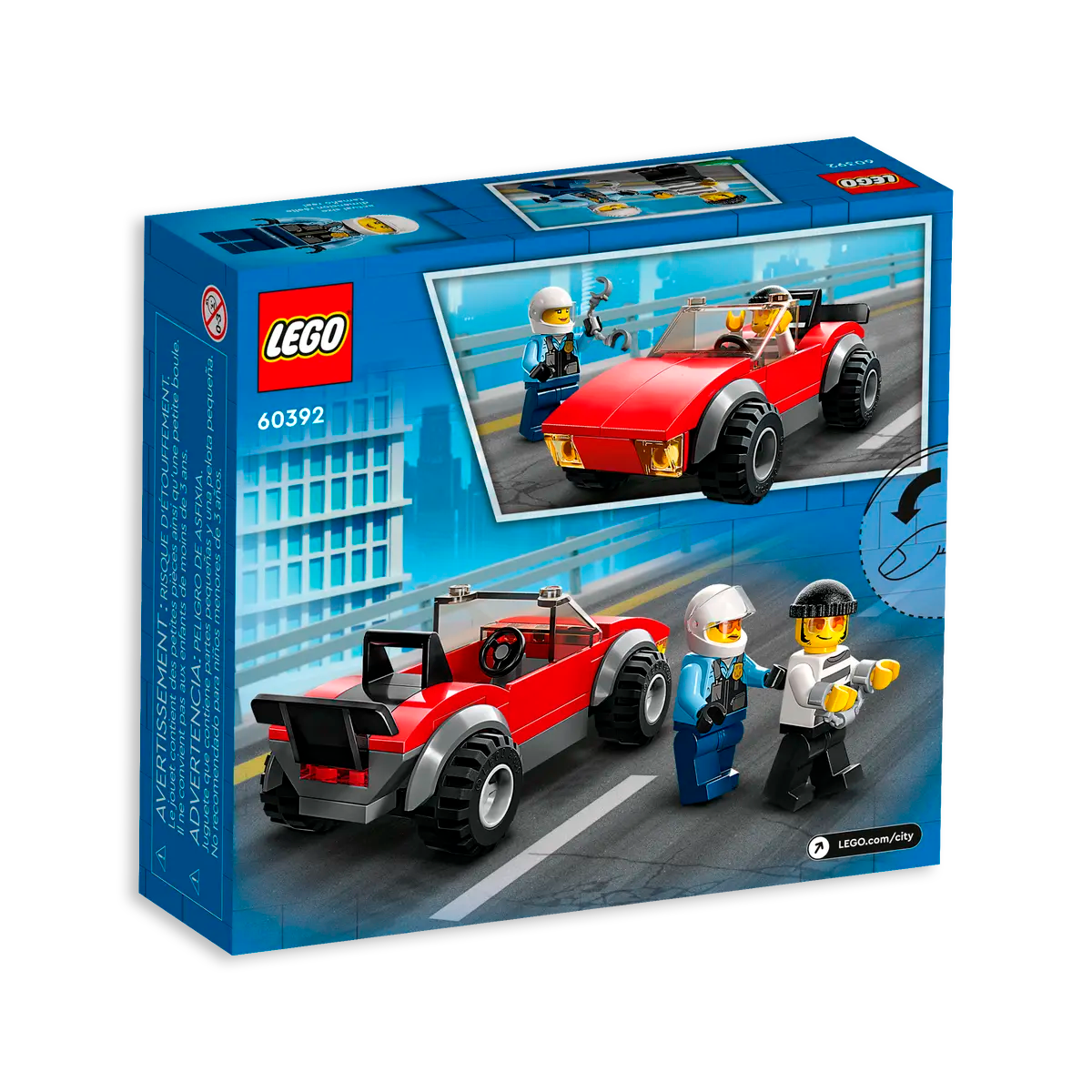 Lego City Moto de Policía y Coche a la Fuga