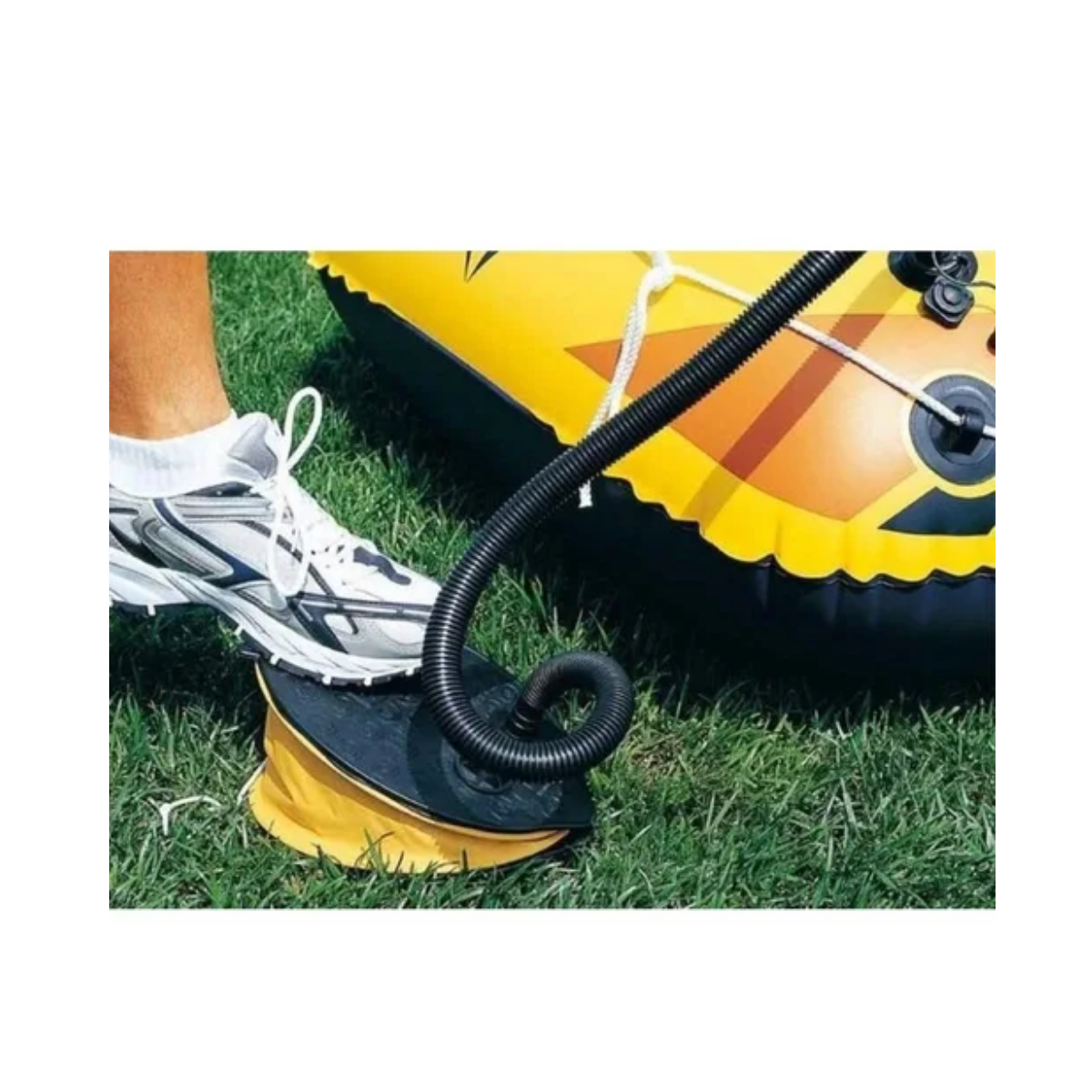 Inflador de Pie Manual Bestway 28x19 cm