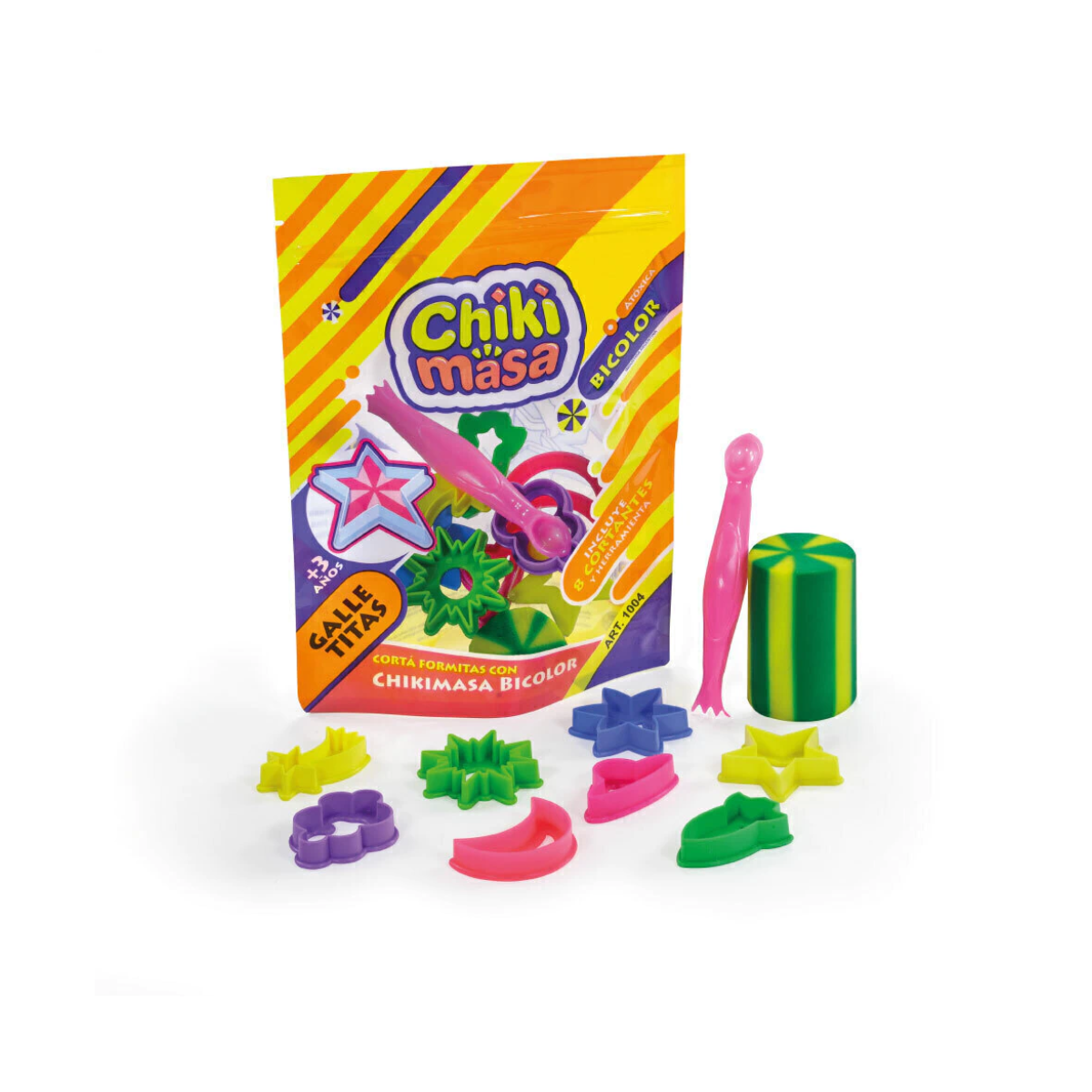 Juego De Masas Bolsita Mediana Con Herramientas Chikimasa