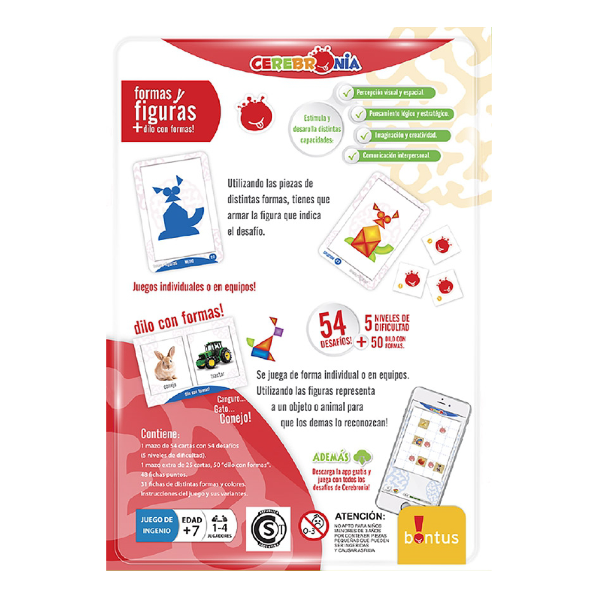 Juego de Mesa Formas Y Figuras Bontus