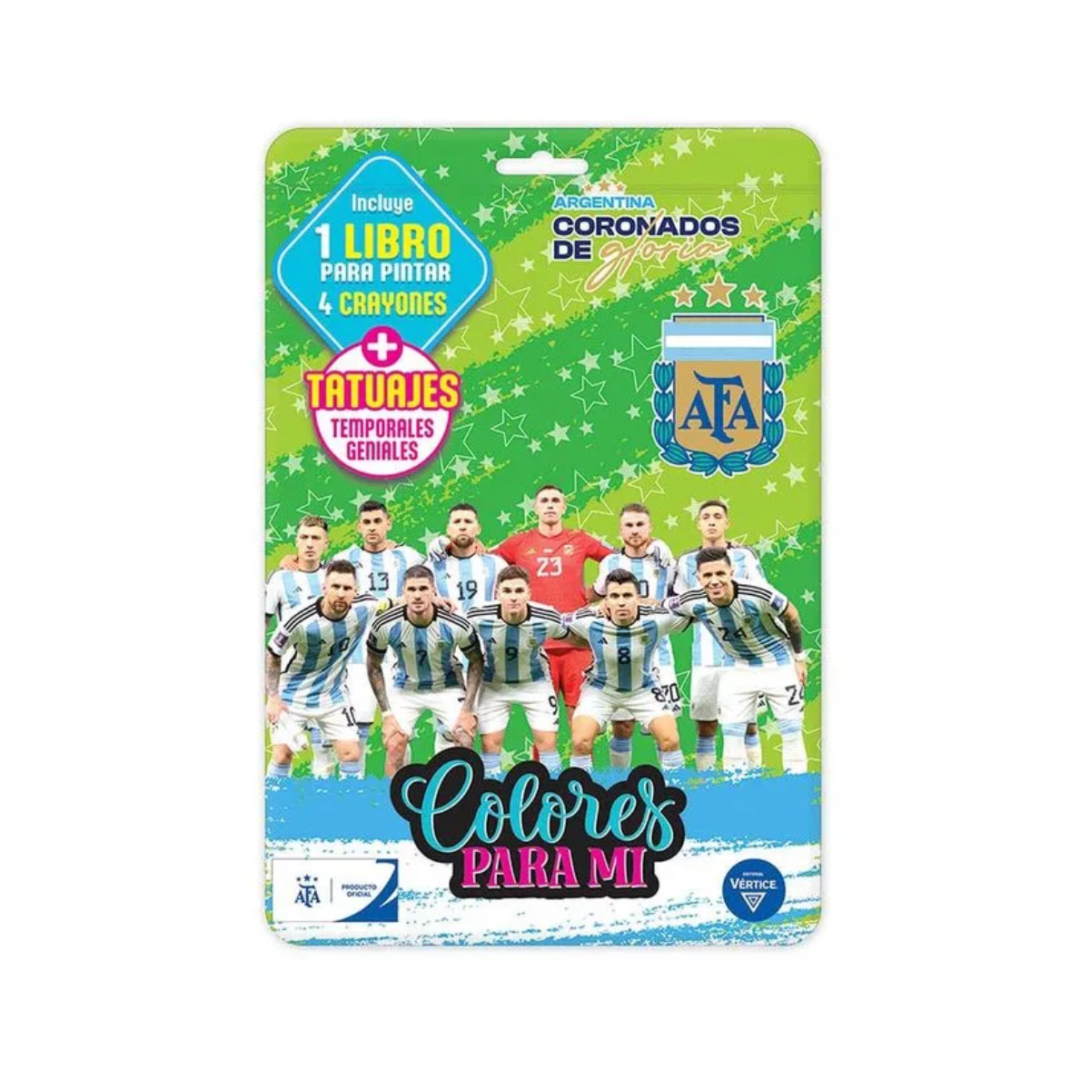 Set de Arte Colores para Mí Selección Argentina AFA