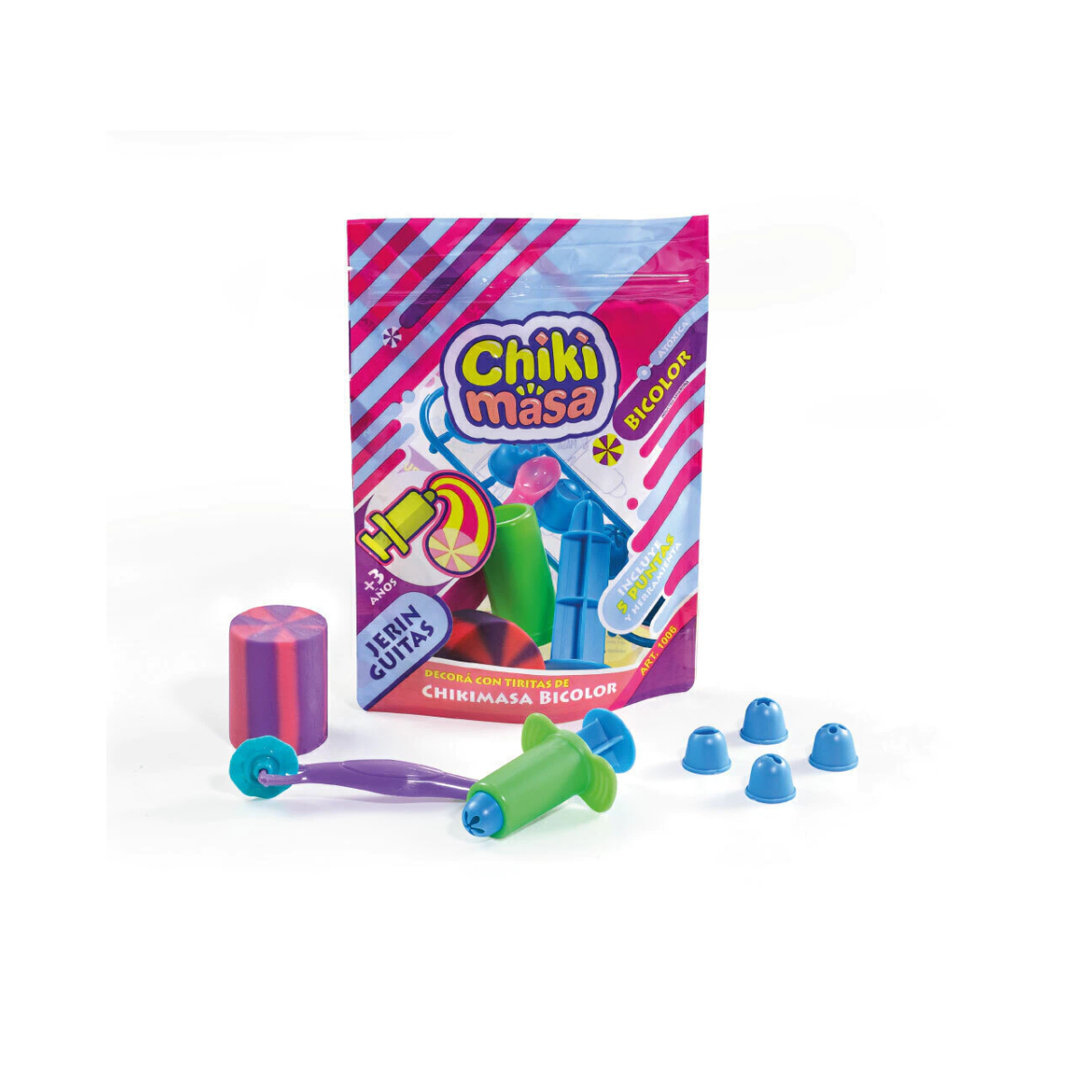 Juego De Masas Bolsita Mediana Con Jeringuitas Chikimasa