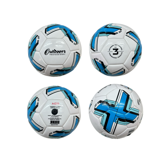 Pelota De Fútbol Neo N3 Celeste Y Blanco Pvc