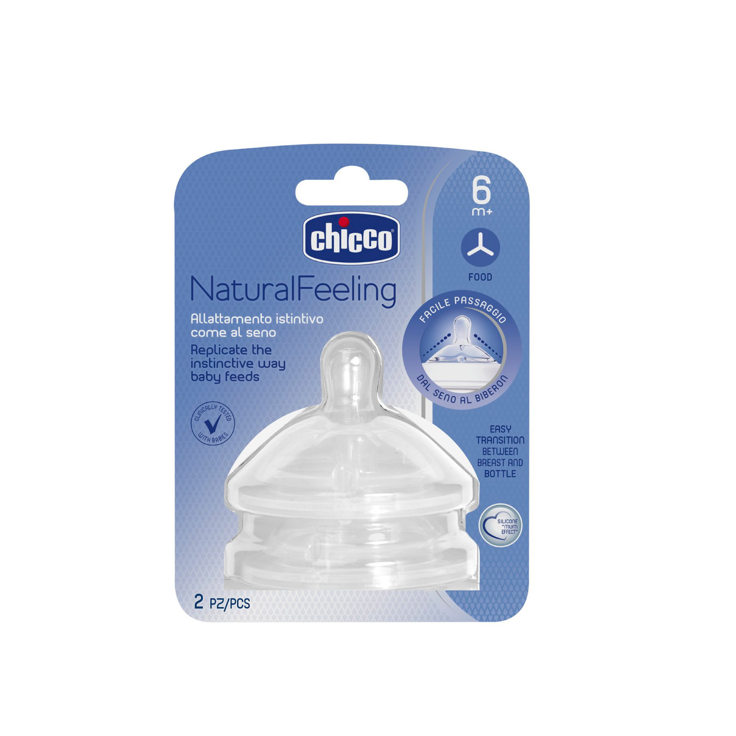 Tetina Silicona NaturalFeeling 6M+ Chicco