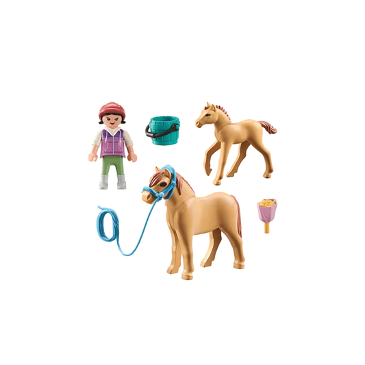 Playmobil Niña con Pony y Potro