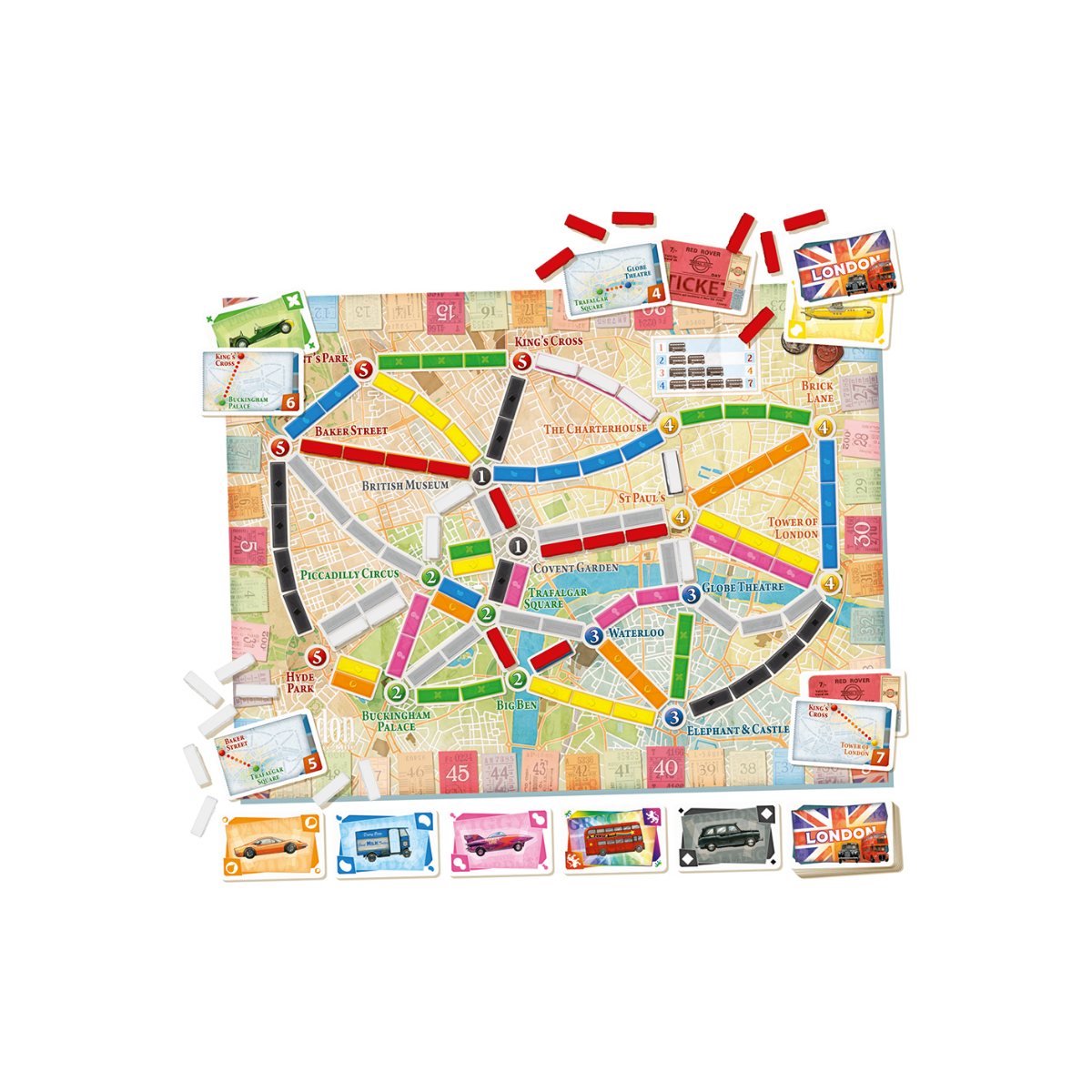 Juego de mesa express Aventureros al Tren: Londres