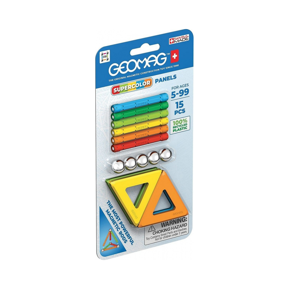 Juego De Mesa Geomag Supercolor Panels 15 Piezas