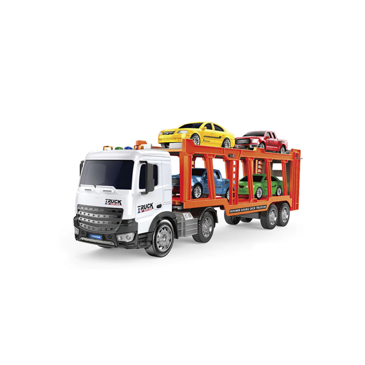 Camión Transportador Double Deck Con Luz Y Sonido Isakito