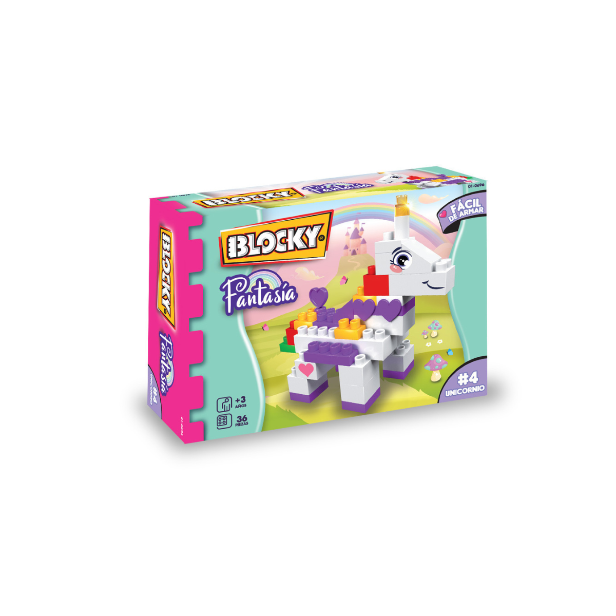 Juego De Construcción Blocky Mini Unicornio Fantasía Rasti