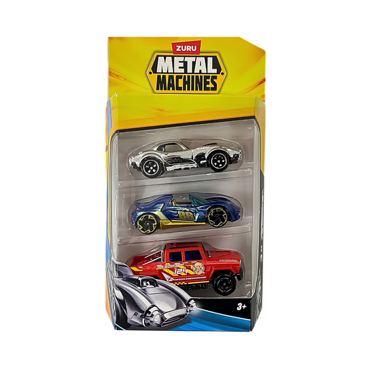 Pack x3 Autos Coleccionables Metal Machines