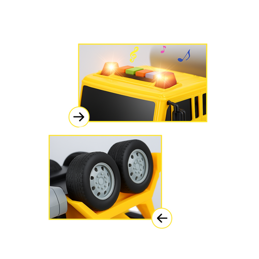 Camión Mezclador de Cemento Con Luz y Sonido Isakito