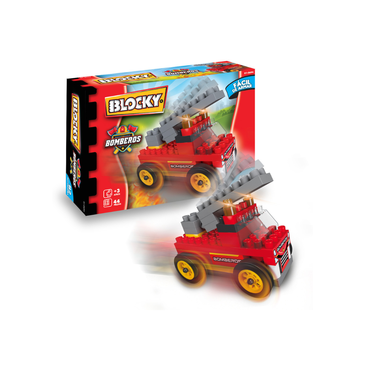 Juego De Construcción Blocky Mini - Bomberos Rasti
