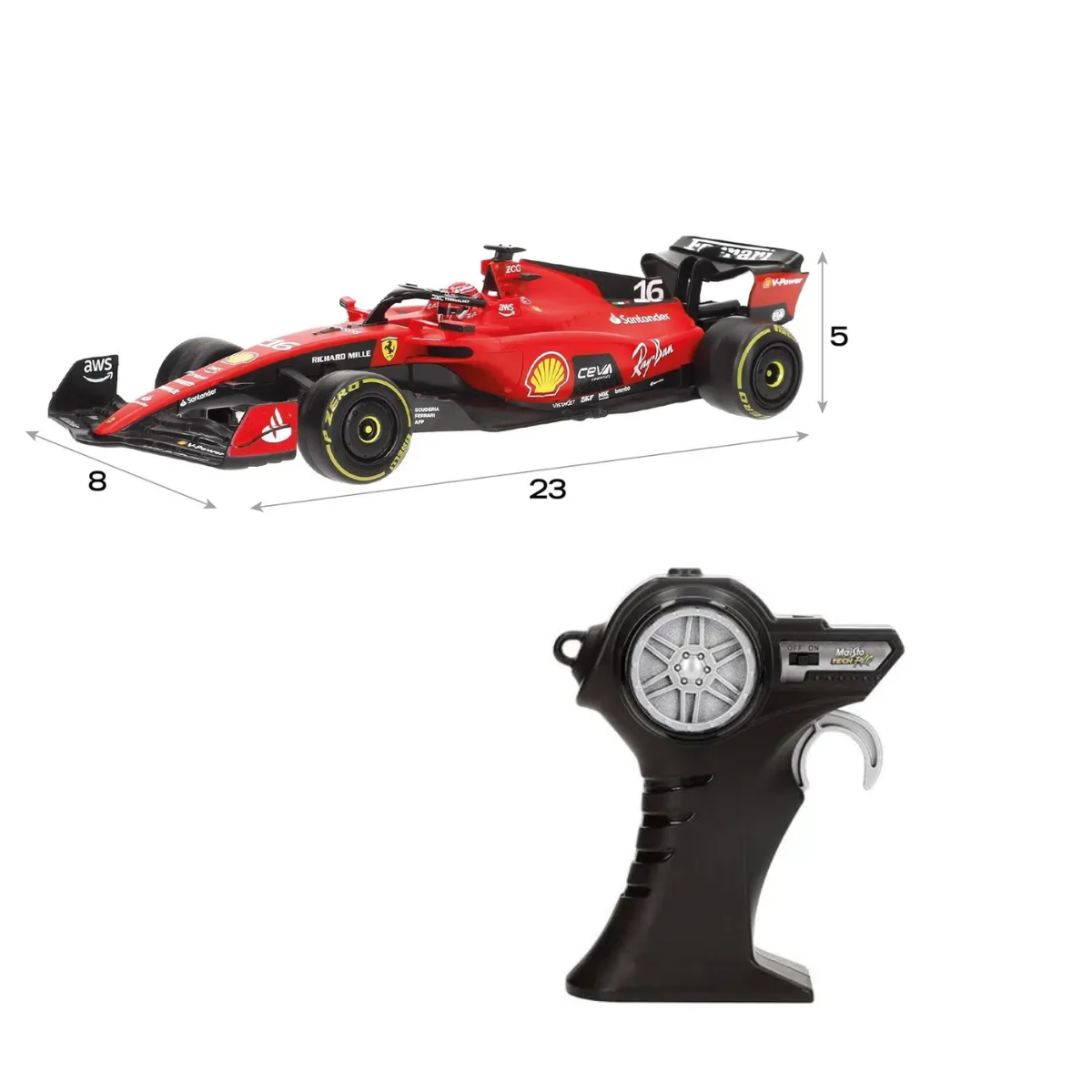 Maisto 1:24 Ferrari SF-23 a Radio Control – Leclerc