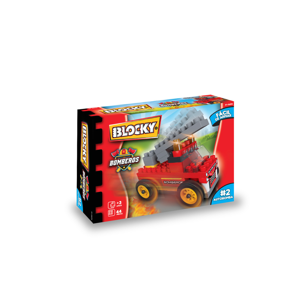 Juego De Construcción Blocky Mini - Bomberos Rasti