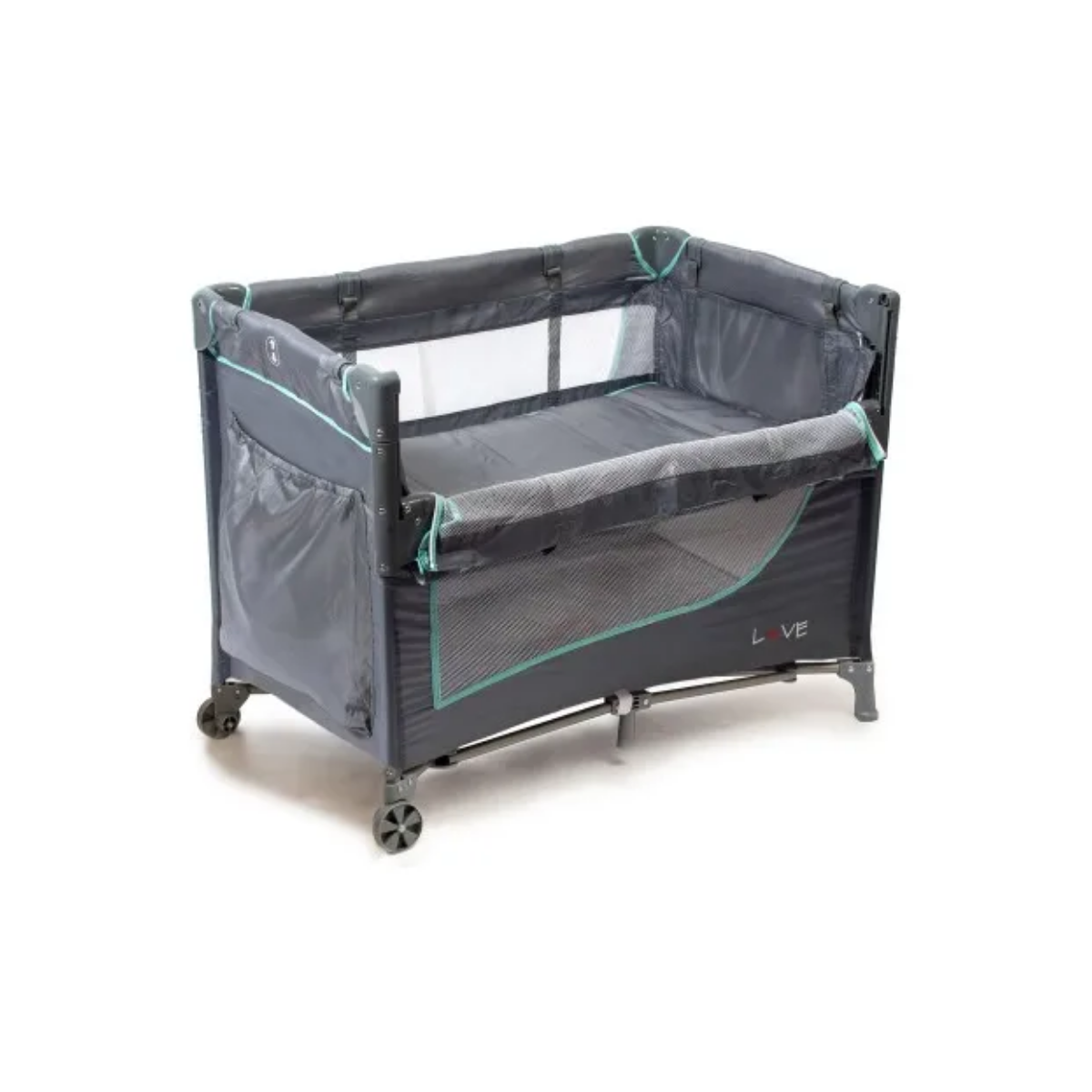 Practicuna Plegado Fácil con 3 Alturas, Cambiador y Mosquitero